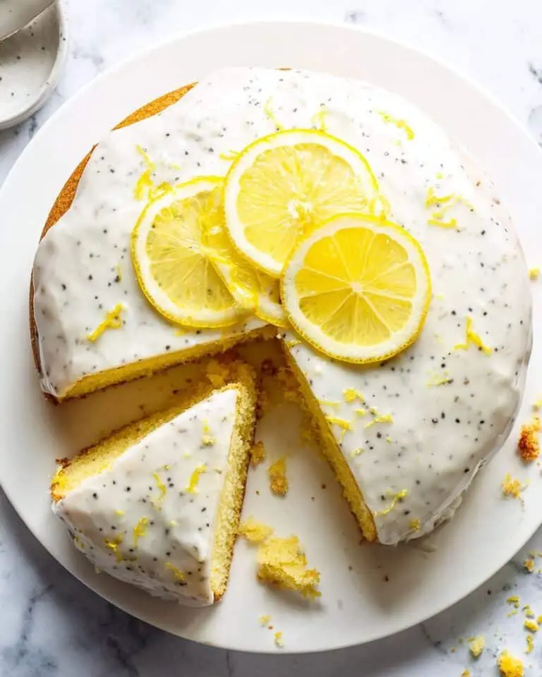 Earl Grey Lavender Cake with Honey-Lemon Glaze Recipe