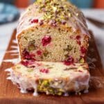 Cranberry Pistachio Bread with Orange Glaze Recipe