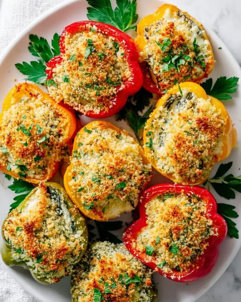 Herby Ricotta Stuffed Peppers Recipe