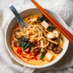 Red Curry Noodles with Vegetables and Tofu Recipe