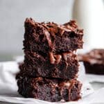 Fudgy Triple Chocolate Paleo & Vegan Brownies Recipe