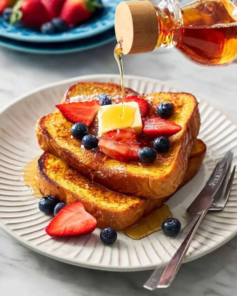 Creamy French Toast with Maple Syrup and Cinnamon Recipe