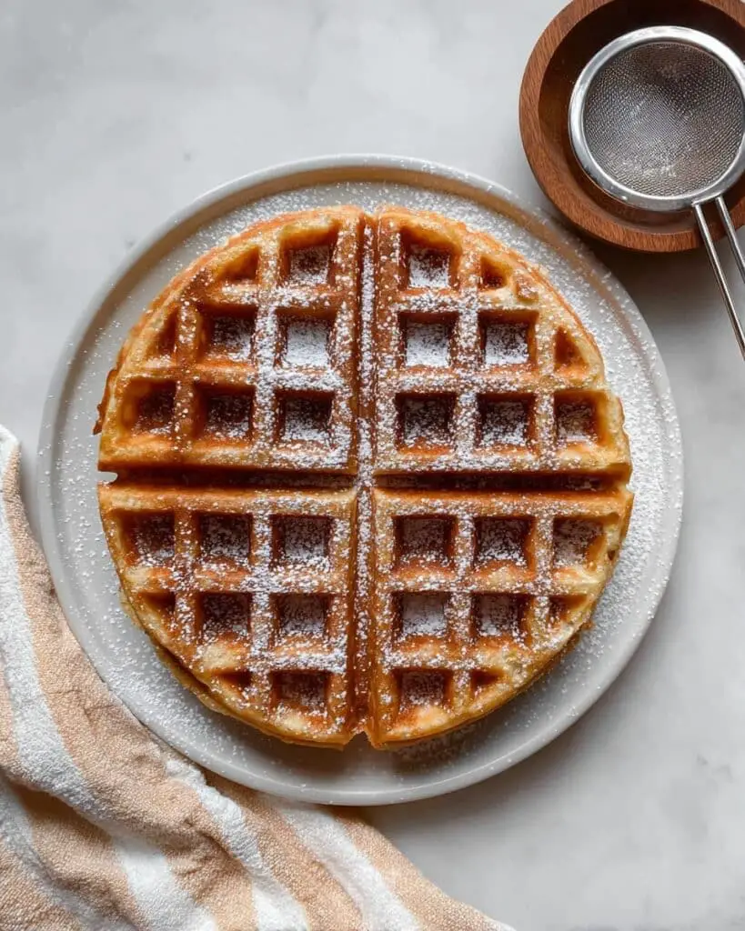 Flourless Banana Oat Waffles Recipe