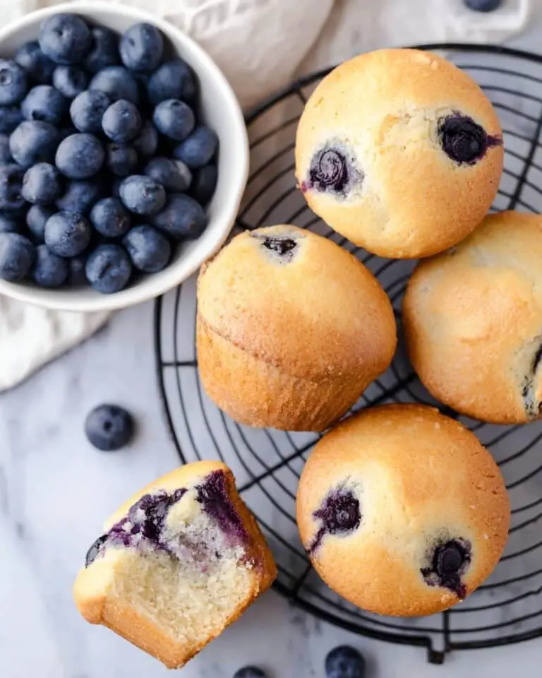 Cottage Cheese Blueberry Muffins Recipe