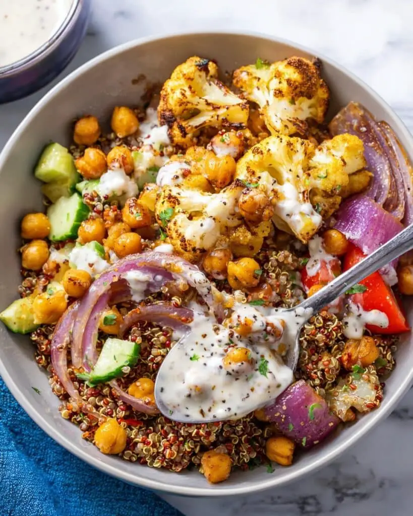 Cauliflower Shawarma Bowl (Easy Sheet Pan Dinner) Recipe