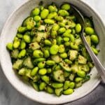 Edamame Salad with Smashed Cucumbers Recipe