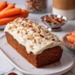 Vegan Carrot Cake Loaf with Cream Cheese Frosting Recipe