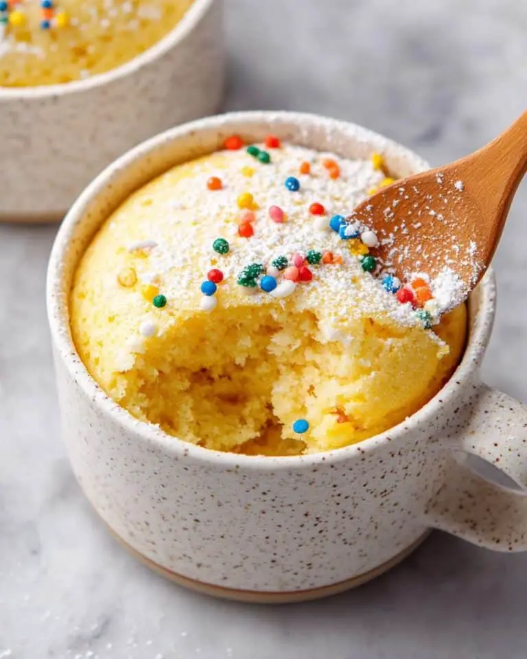 The Moistest Vanilla Mug Cake Recipe