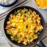 Skillet Chicken and Broccoli with Cheddar Recipe
