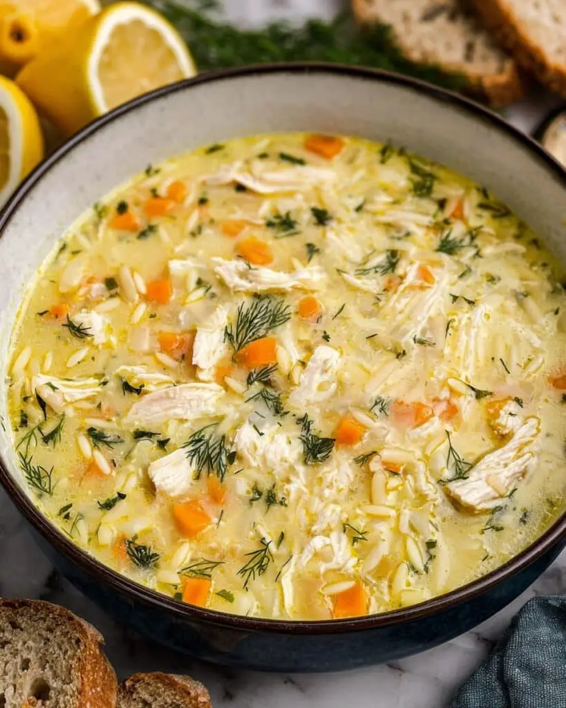 Avgolemono — Greek Lemon Chicken Soup Recipe