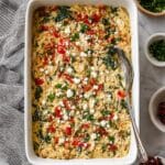 Greek Chicken and Orzo Casserole Recipe