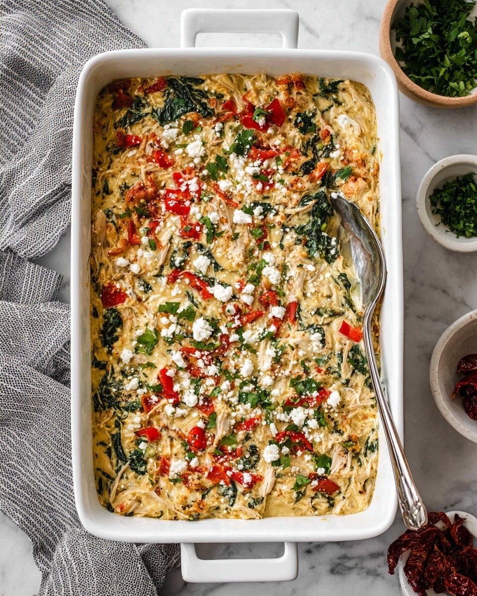 Greek Chicken and Orzo Casserole Recipe