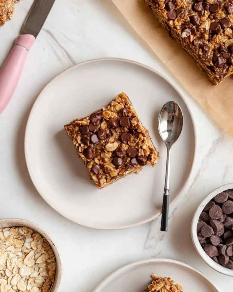 Banana Oatmeal Chocolate Chip Bars Recipe
