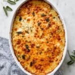Sweet Potato Gratin with Gruyere, Parmesan, and Fresh Thyme Recipe