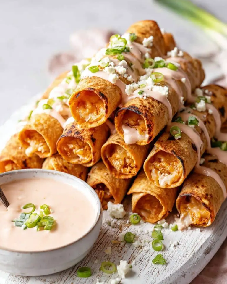 Baked Buffalo Chicken Taquitos Recipe