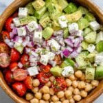 Chickpea Feta and Avocado Salad Recipe