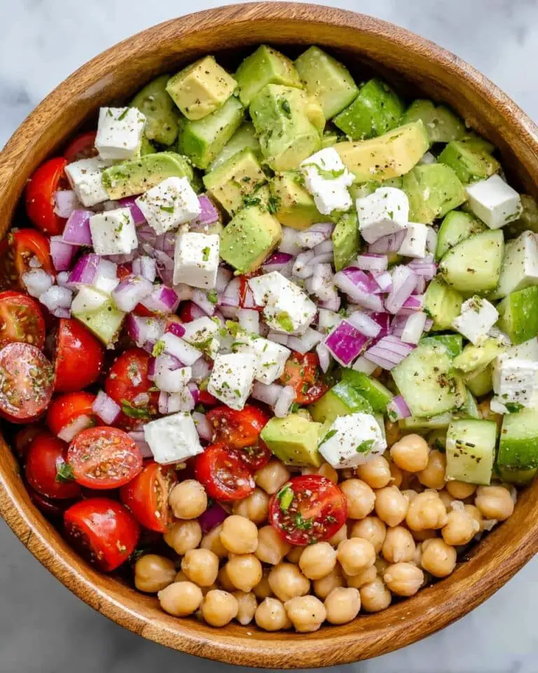 Chickpea Feta and Avocado Salad Recipe