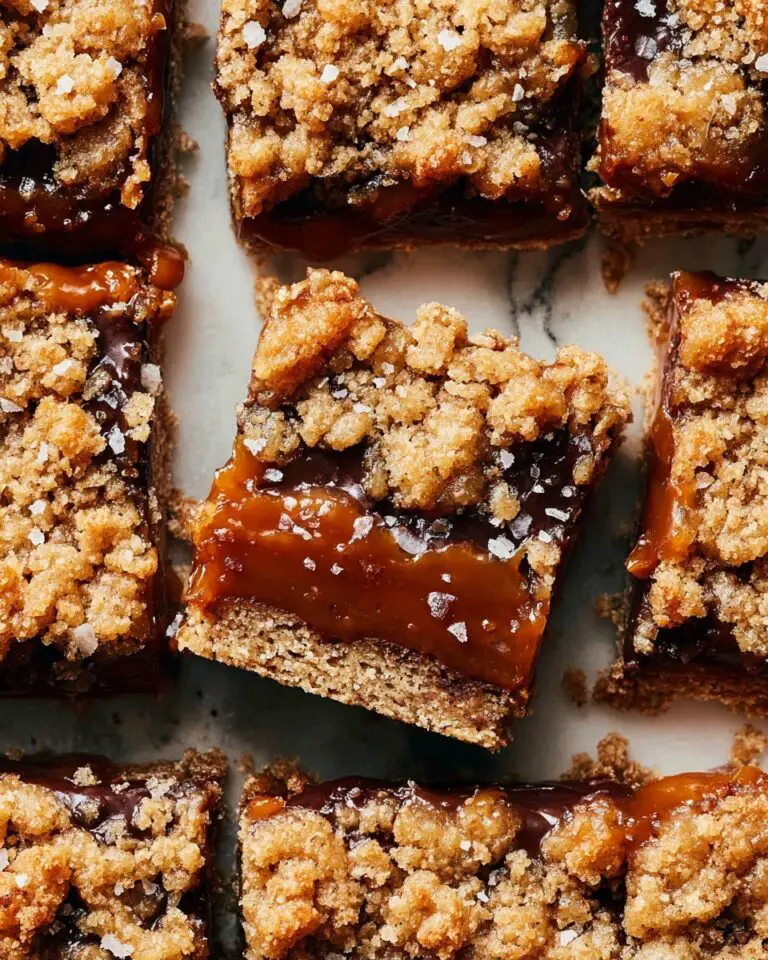 Salted Caramel Chocolate Chip Oat Cookie Bars Recipe