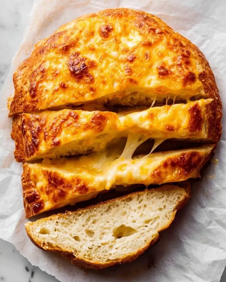 No-Knead Cheesy Bread Recipe