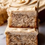 Banana Snack Cake with Peanut Butter Frosting Recipe