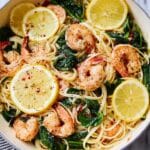 Lemon Garlic Parmesan Shrimp Pasta Recipe