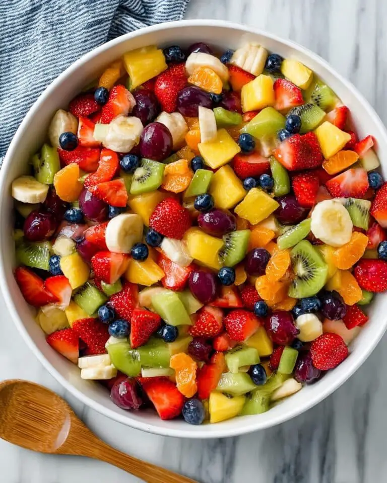 Honey Lime Rainbow Fruit Salad Recipe