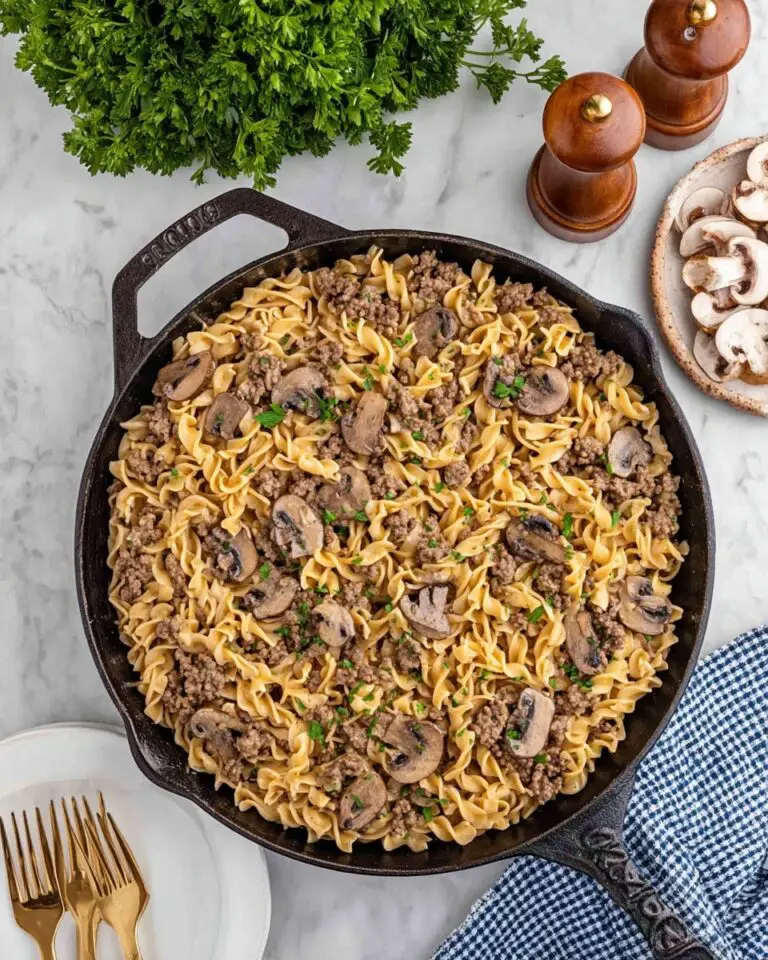Easy Ground Beef Stroganoff Recipe