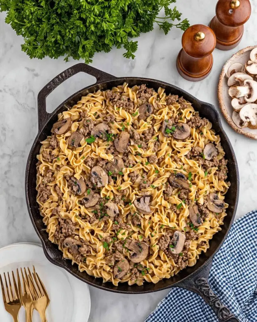 Easy Ground Beef Stroganoff Recipe