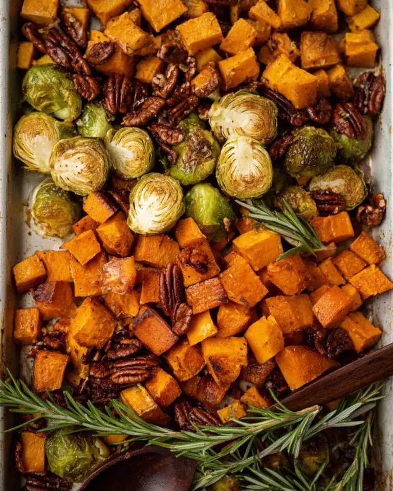 Oven Roasted Vegetables with Maple Tahini Sauce Recipe
