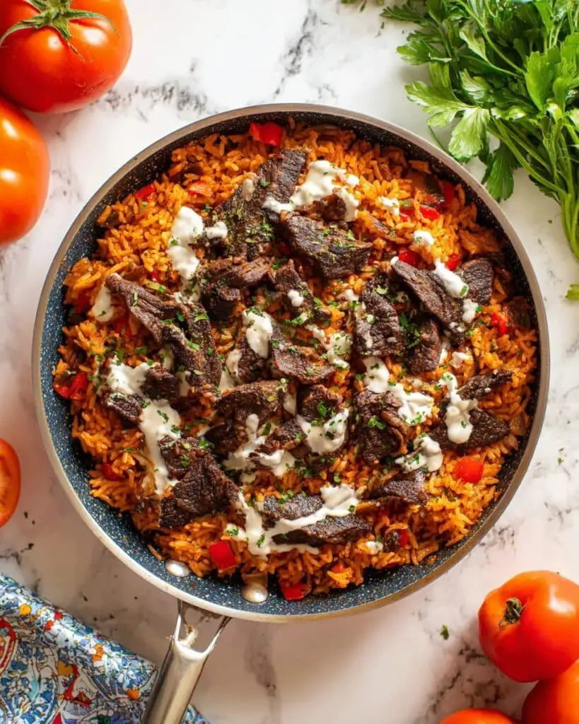 Steak & Queso Rice Recipe