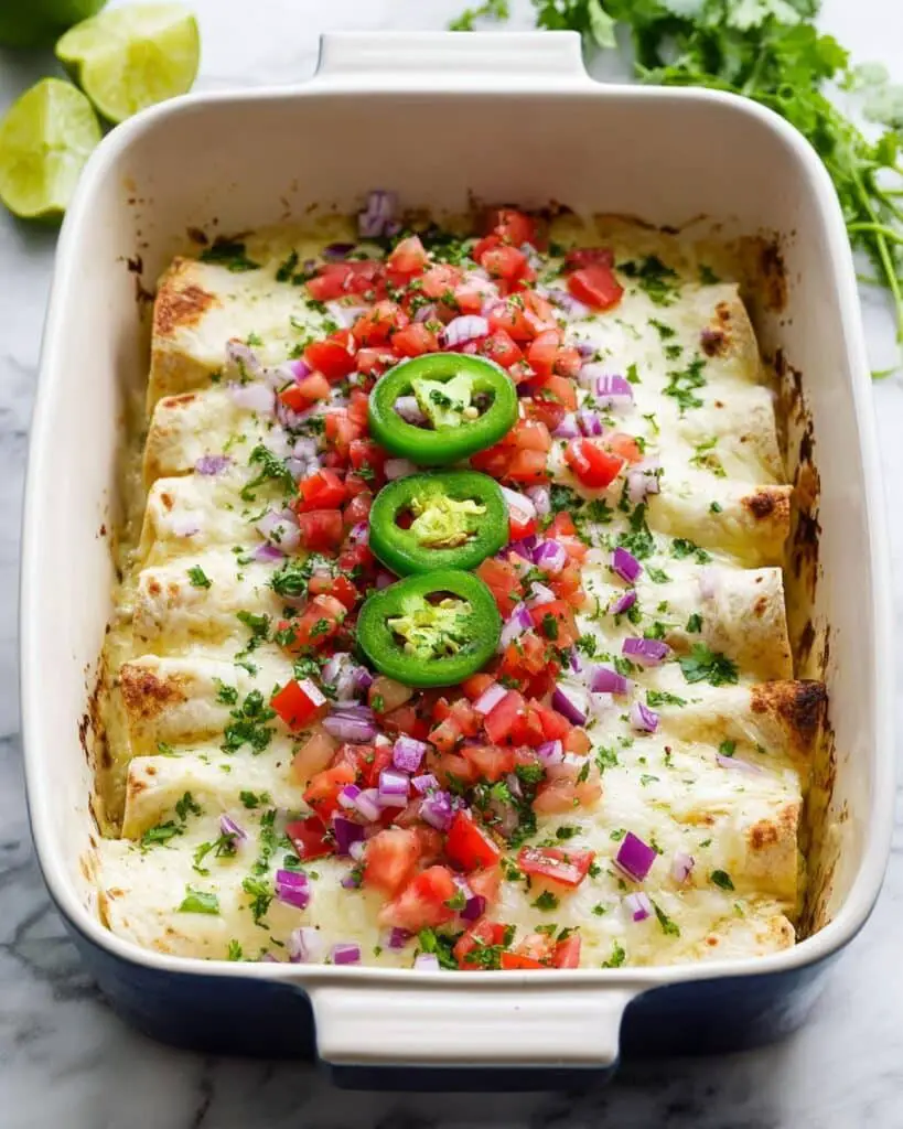 White Chicken Enchiladas Recipe