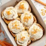 Sourdough Carrot Cake Cinnamon Rolls Recipe