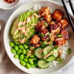 Honey Sriracha Salmon Bowls Recipe