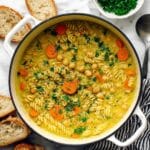 Chickpea Noodle Soup with Coconut Milk and Curry Recipe