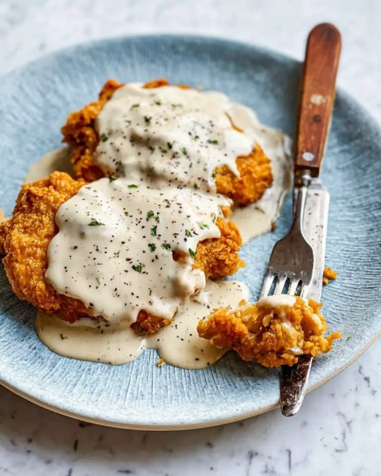 Crispy Chicken-Fried Chicken with Homemade Gravy Recipe