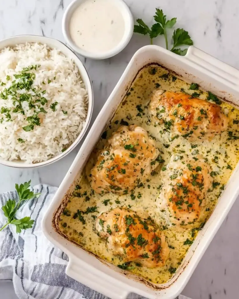 Smothered Cheesy Sour Cream Chicken Recipe