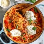 Pasta with Tomatoes, Basil, and Fresh Mozzarella Recipe