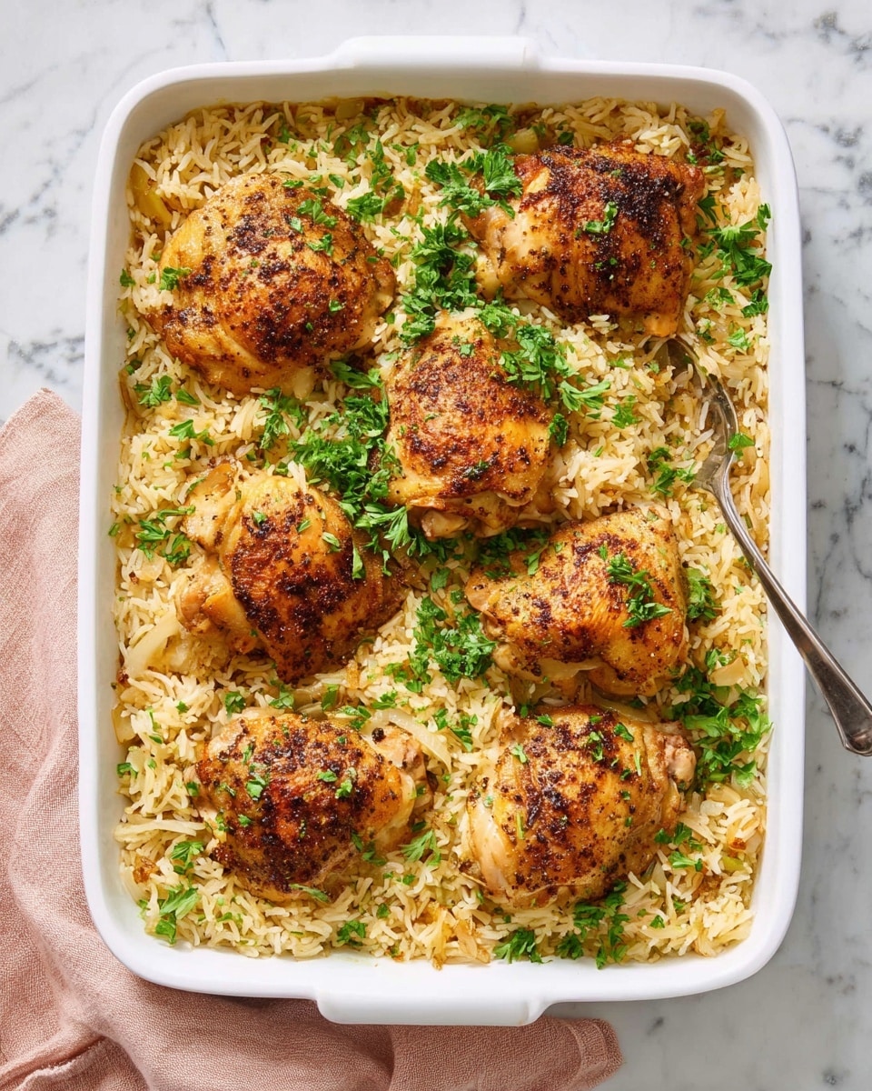 Oven Baked Chicken and Rice Recipe