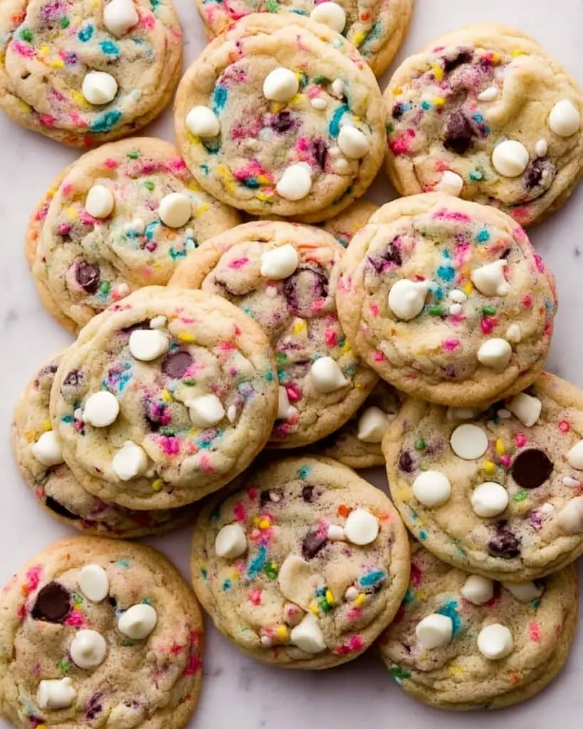 Cake Batter Chocolate Chip Cookies Recipe