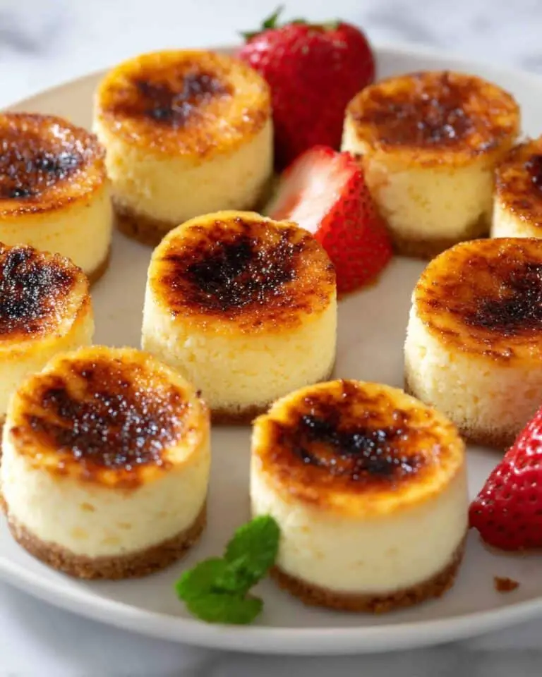 Mini Crème Brûlée Cheesecakes Recipe