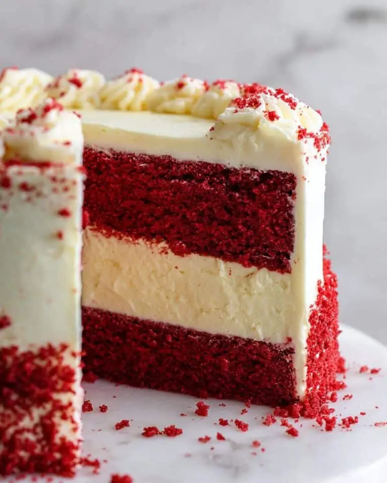 Red Velvet Cheesecake Cake Recipe