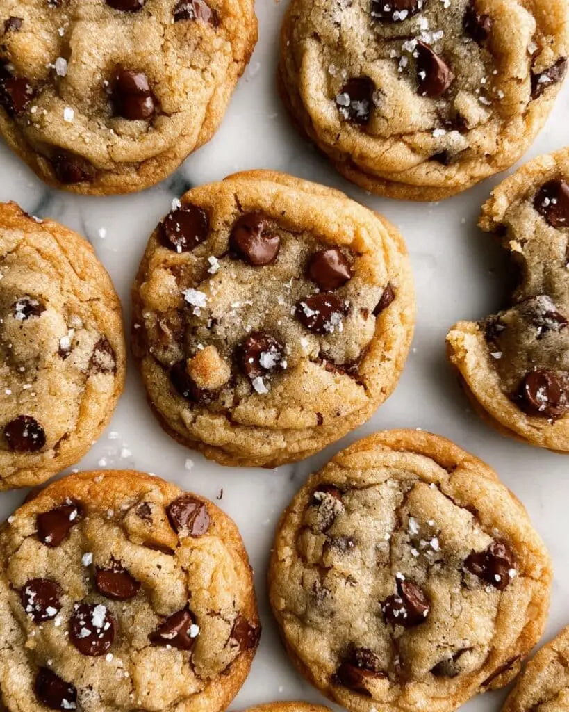 The Best Chewy Salted Caramel Chocolate Chip Cookies Recipe