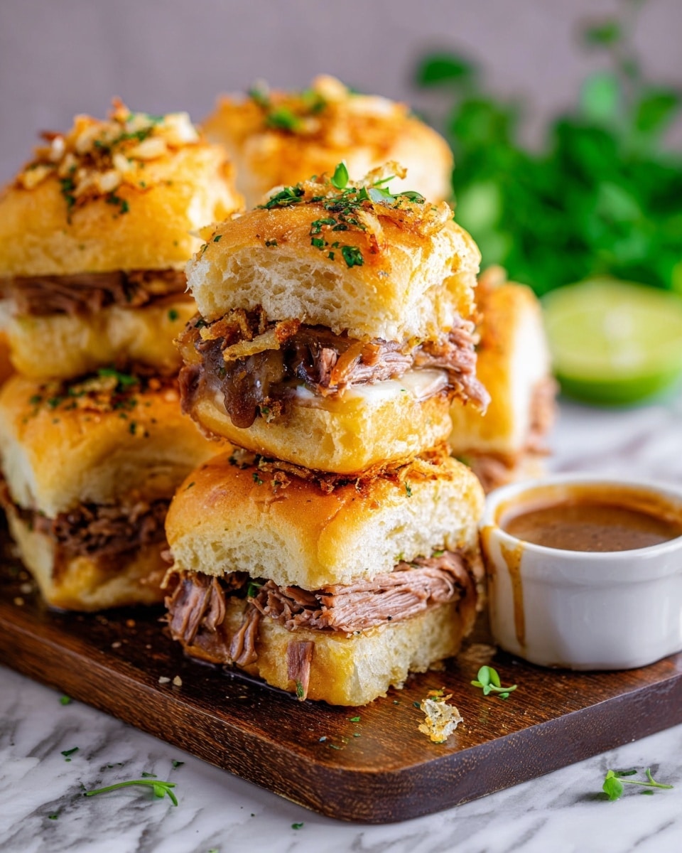 Easy French Dip Sliders Recipe
