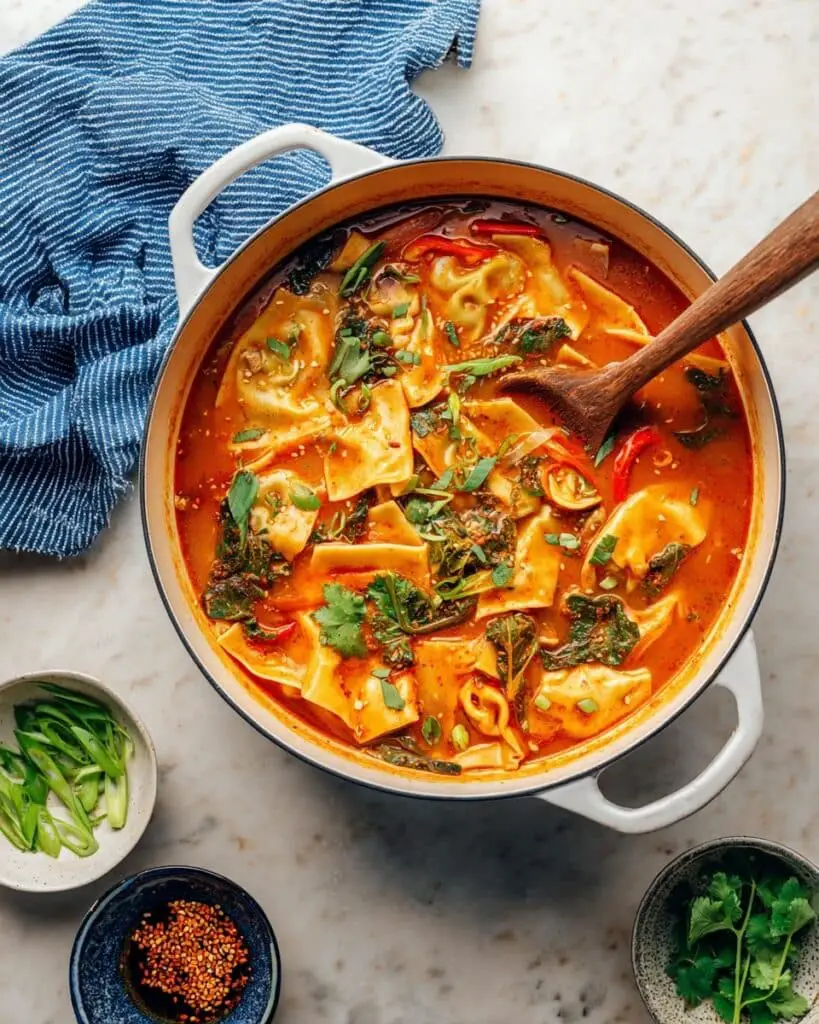 Red Curry Dumpling Soup Recipe