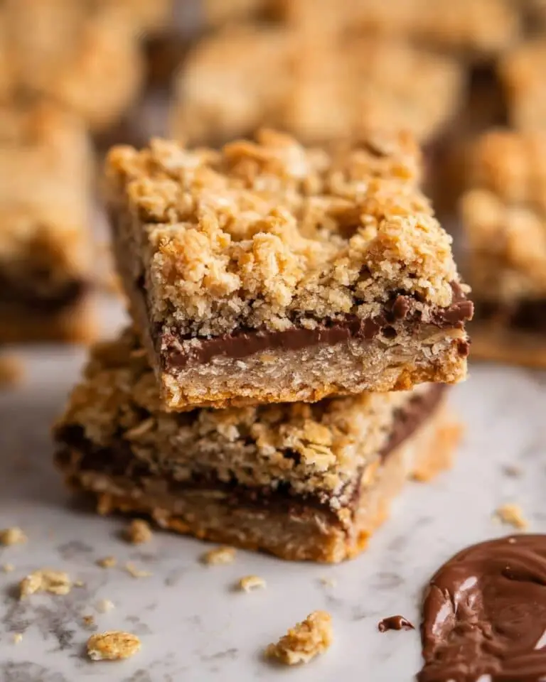 Nutella Oatmeal Bars Recipe
