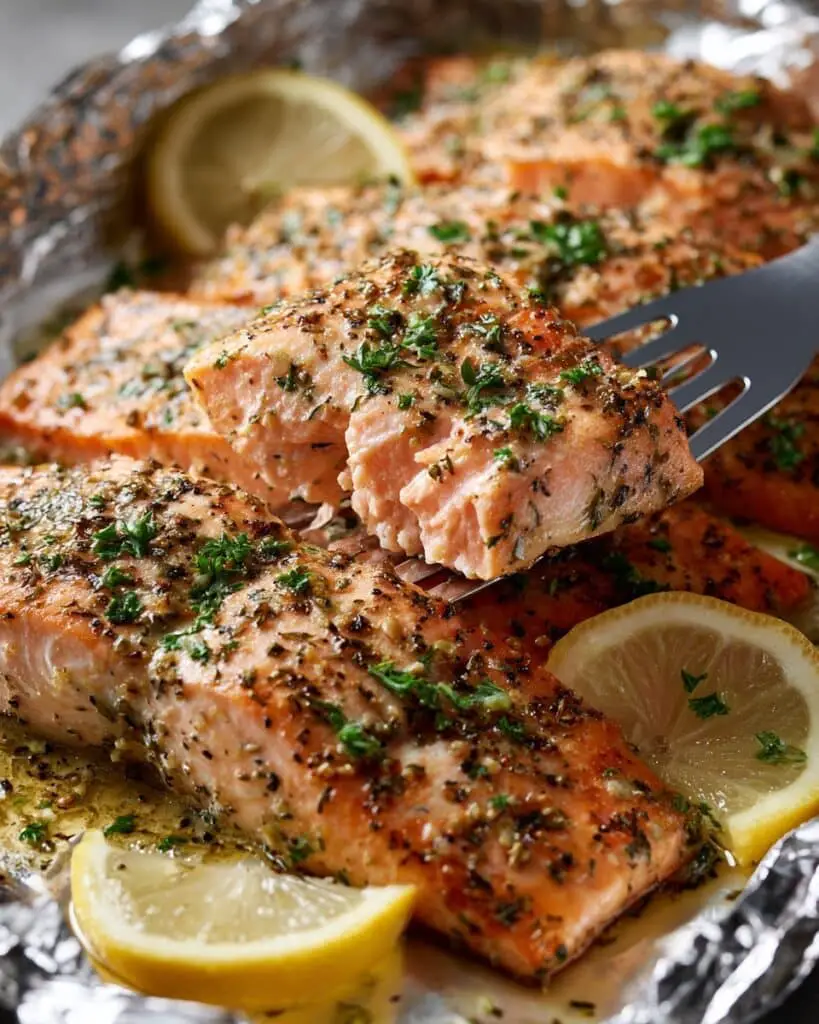 Baked Lemon Garlic Butter Salmon Recipe
