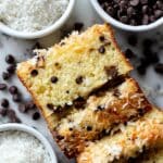 Coconut Chocolate Chip Loaf Cake Recipe