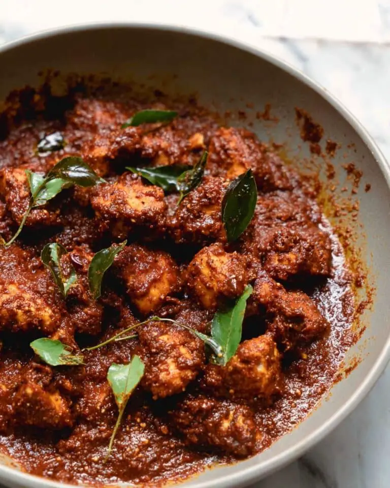 Flavorful Chicken Ghee Roast with Spicy Kashmiri and Byadgi Chillies Recipe