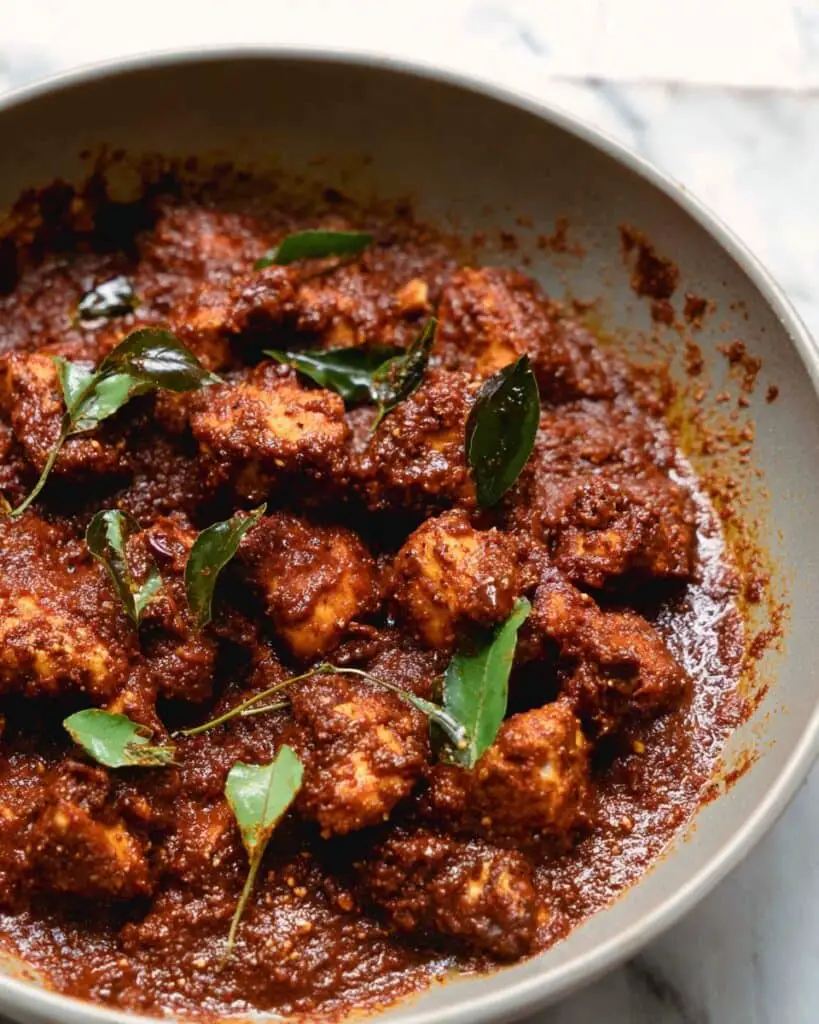 Flavorful Chicken Ghee Roast with Spicy Kashmiri and Byadgi Chillies Recipe