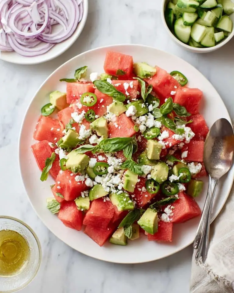 Watermelon Salad with Feta & Mint Recipe